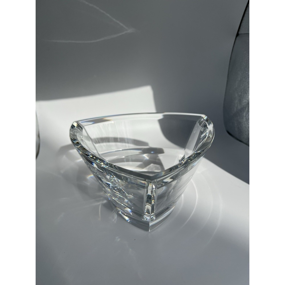 Baccarat Kaleidoscope Ruby Crystal Bowl Made In France Corner Damaged